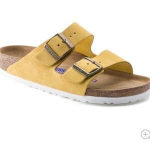 Birkenstock Arizona Soft Footbed in Ochre sandals women’s 8 or 39